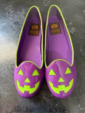 Iron Fist Purple and Neon Green Halloween Flats